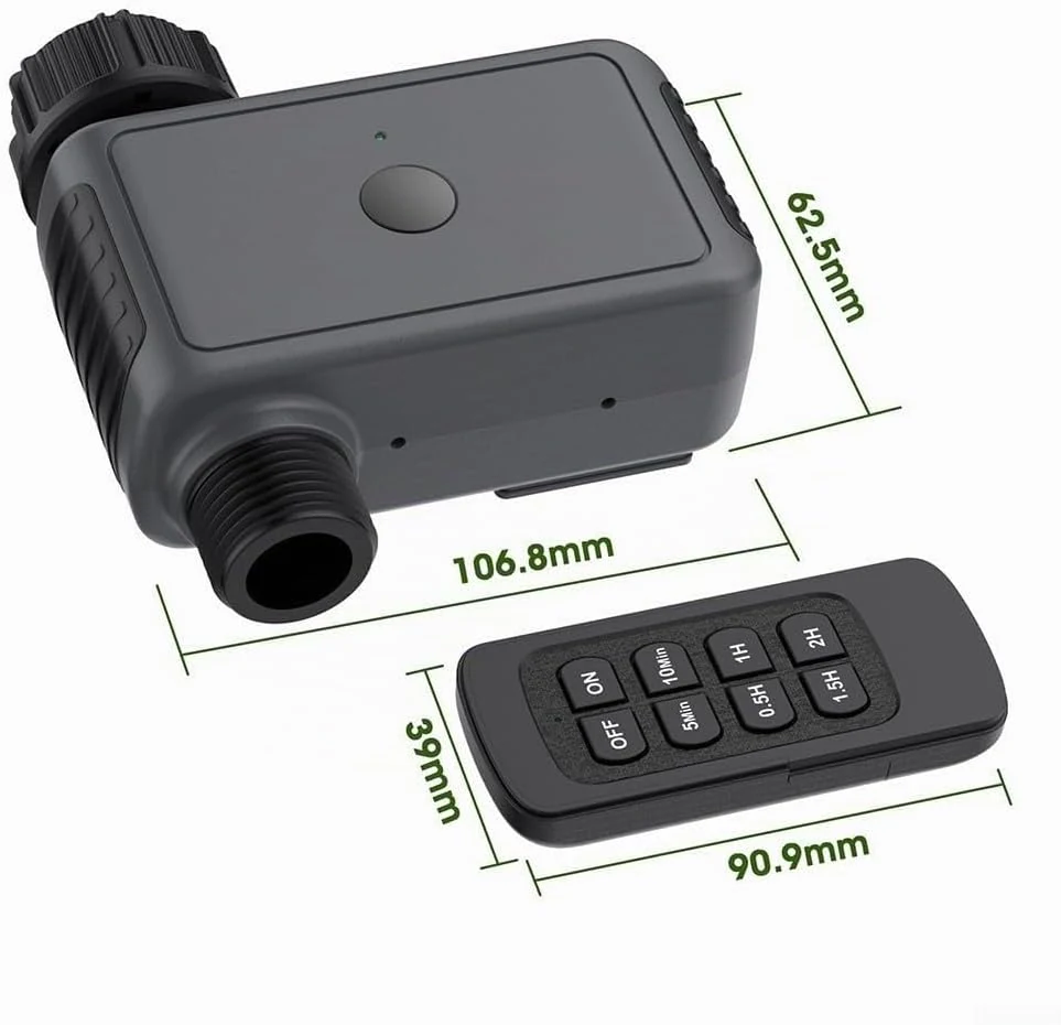 BSP three quarter inch water timer dimensions for UK hose fittings